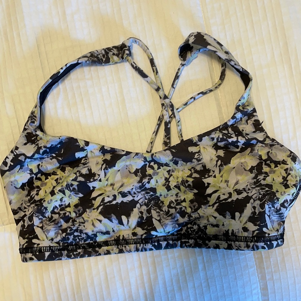 Lululemon floral sports bra